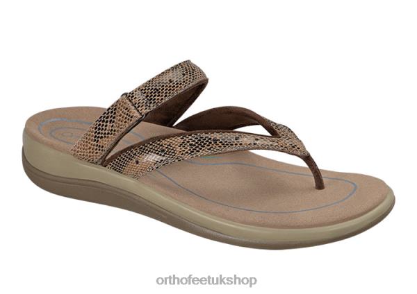 Orthofeet Gaya Sandals Women Brown 82J6827
