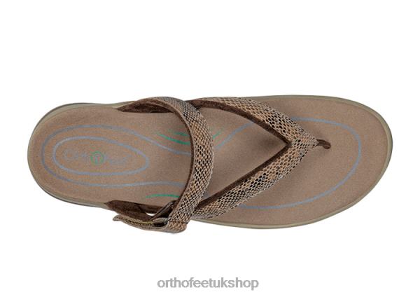 Orthofeet Gaya Sandals Women Brown 82J6827