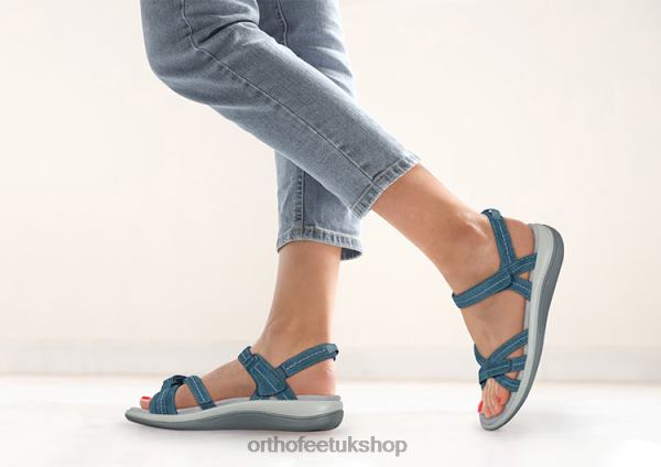 Orthofeet Hydra Sandals Women Blue 82J685