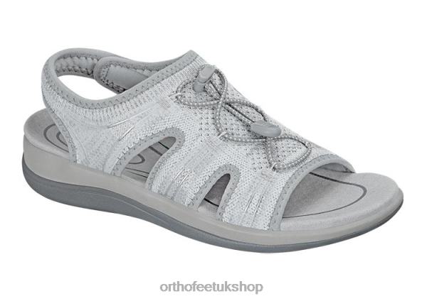 Orthofeet Maui Sandals Women Gray 82J6834