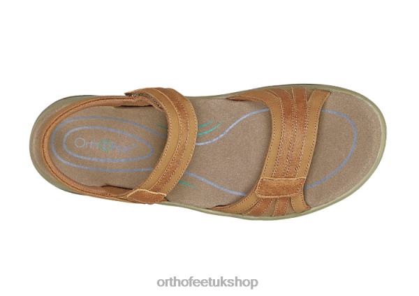 Orthofeet Paloma Sandals Women Camel 82J6811