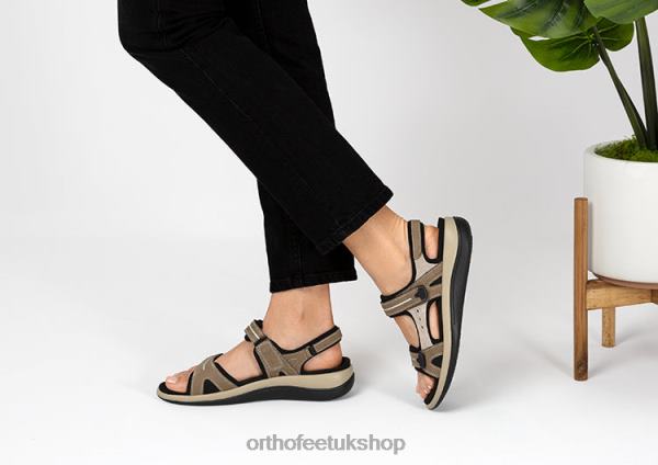 Orthofeet Venice Sandals Women Brown 82J681