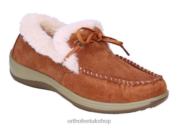 Orthofeet Capri Slippers Women Camel 82J68116
