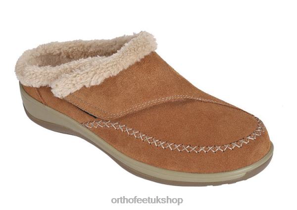 Orthofeet Charlotte Slippers Women Brown 82J68115