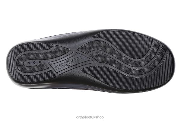 Orthofeet Louise Stretch Knit Slippers Women Black 82J68117