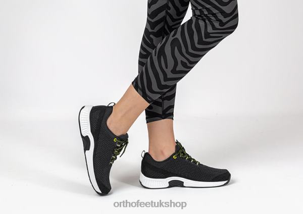 Orthofeet Coral Stretch Knit Sneakers Women Black 82J6849