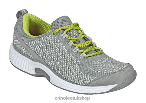 Orthofeet Coral Stretch Knit Sneakers Women Gray 82J6852