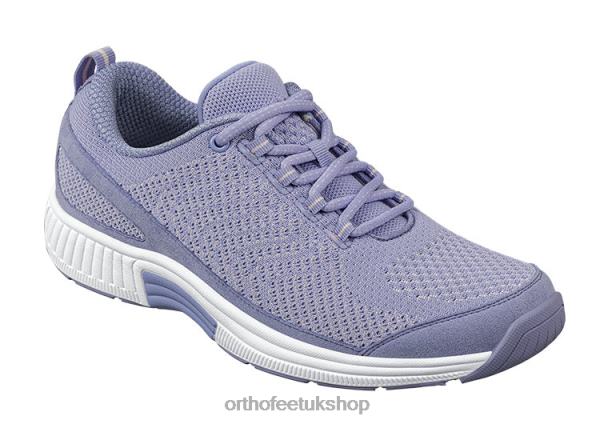 Orthofeet Coral Stretch Knit Sneakers Women Lavender 82J6845