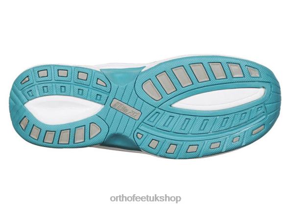 Orthofeet Coral Stretch Knit Sneakers Women Turquoise 82J6848
