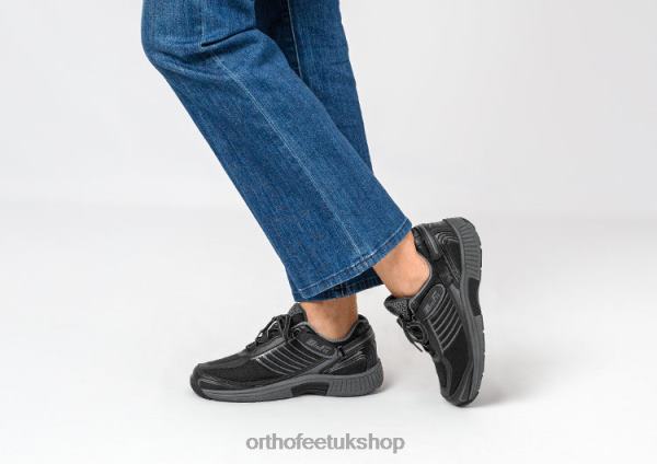 Orthofeet Verve Tie-Less Sneakers Women Black 82J6862