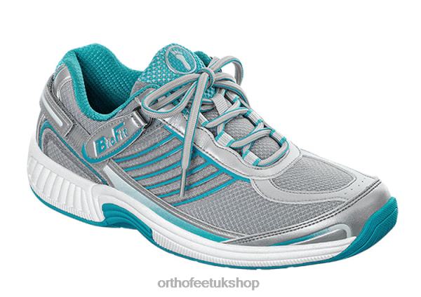Orthofeet Verve Tie-Less Sneakers Women Turquoise 82J6863