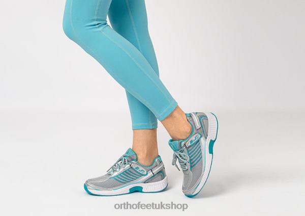 Orthofeet Verve Tie-Less Sneakers Women Turquoise 82J6863